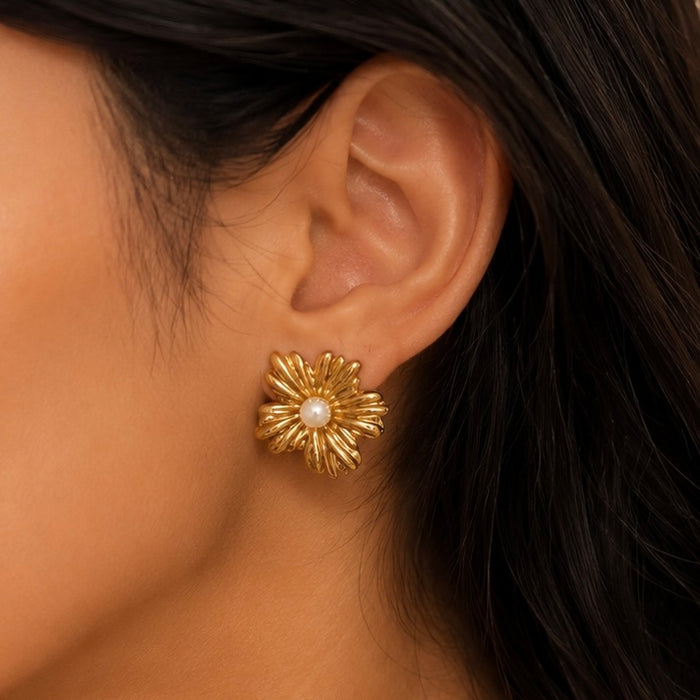 Bloom earrings - 18k Gold plated