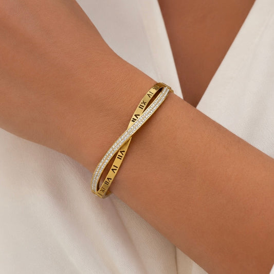 Romana bangle - 18K gold plated