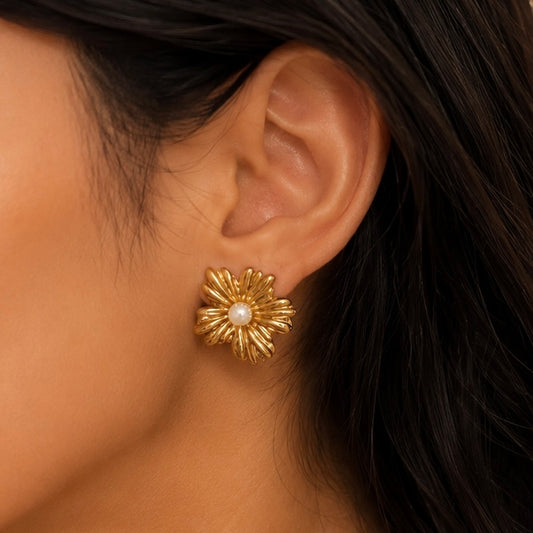 Bloom earrings - 18k Gold plated