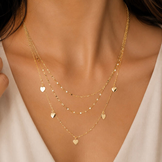 Love necklace - 18k Gold plated