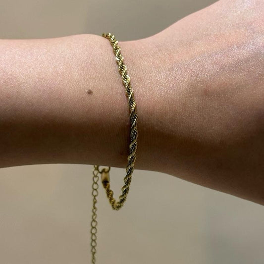 Braided bracelet - 18k Gold plated