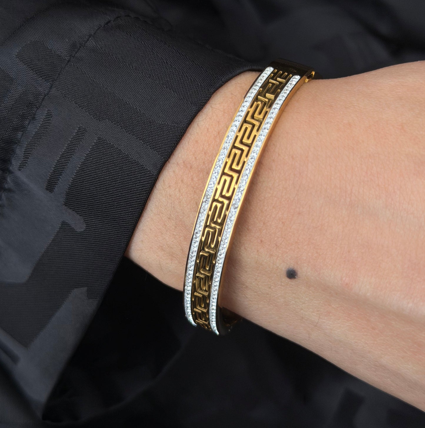Maze bangle - 18k Gold plated