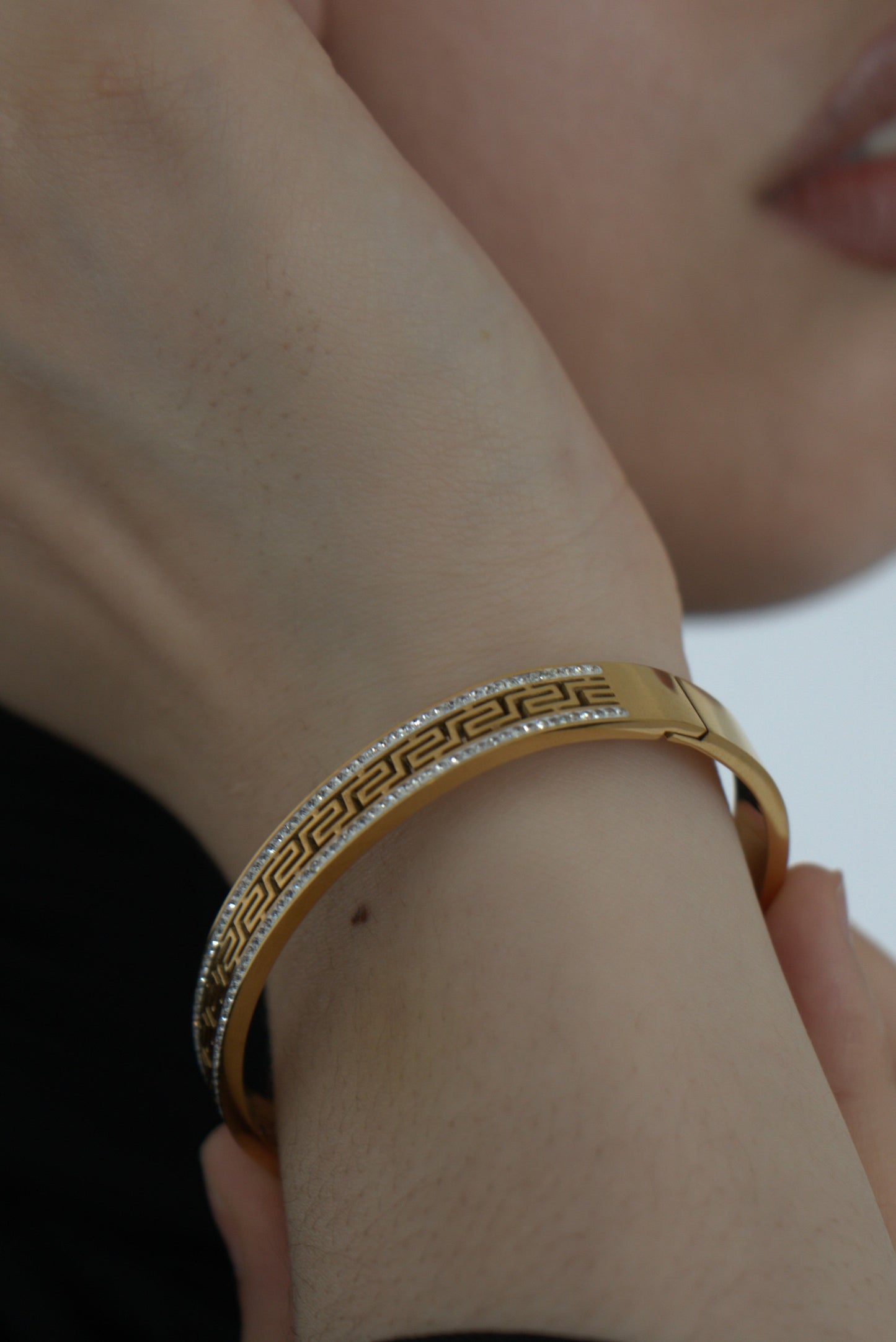 Maze bangle - 18k Gold plated